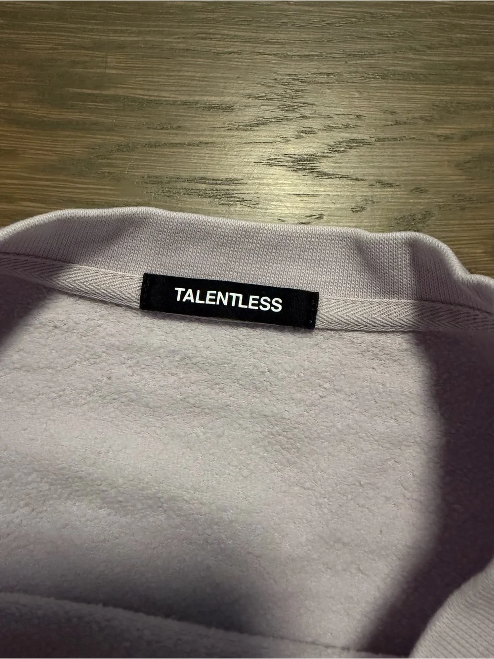 TALENTLESS Pale Lavender Crewneck Sweatshirt - Picture 2 of 2